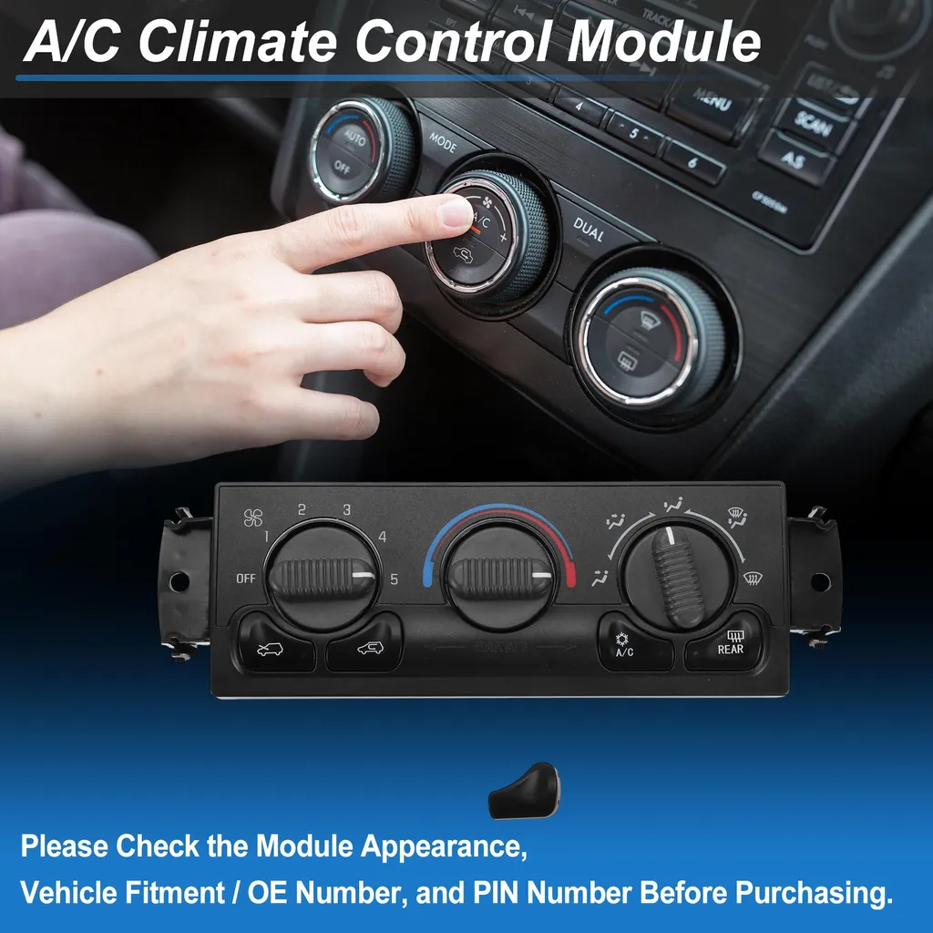 Panneau Commande Climatisation A/C Robuste pour Silverado 1500 599-218