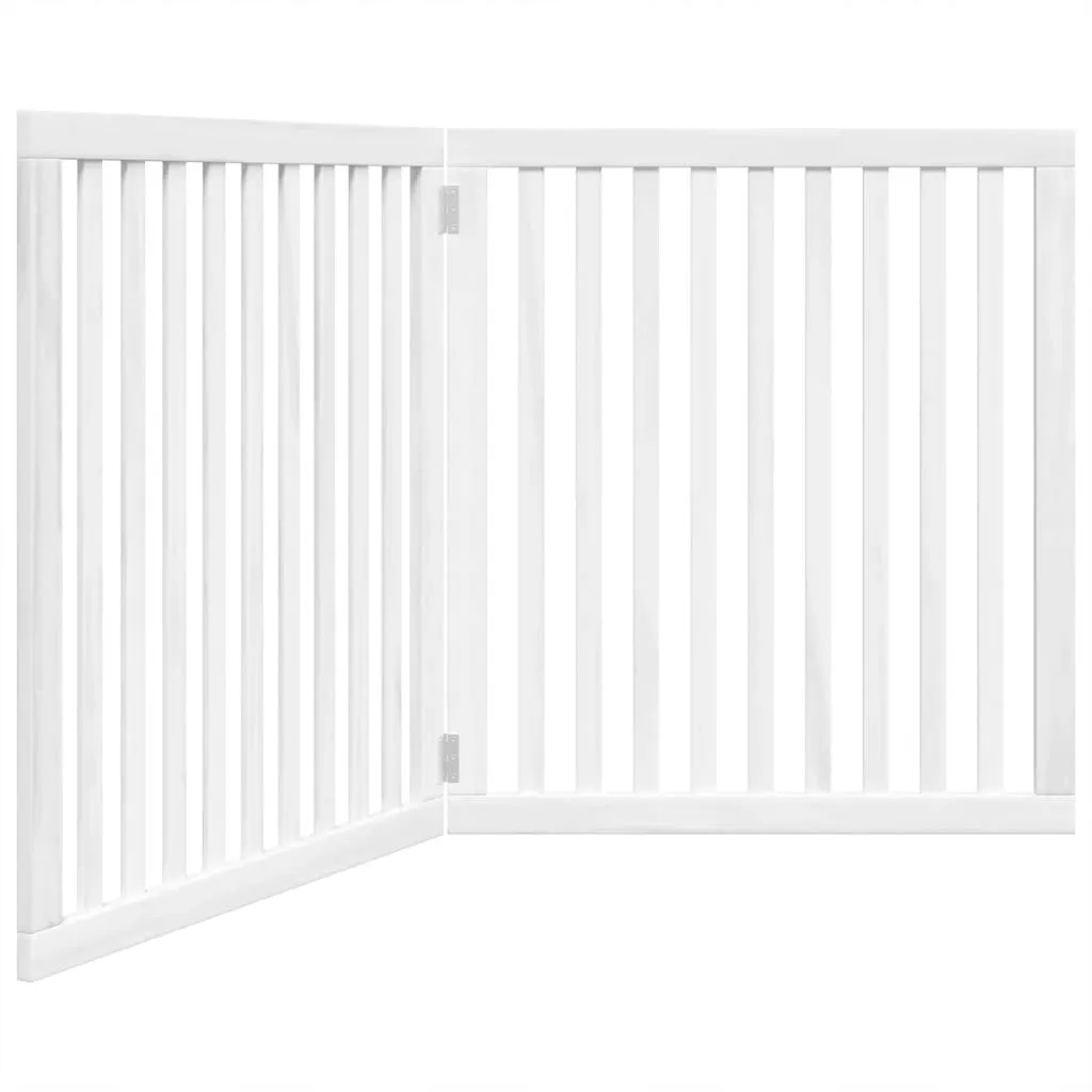 Porte chien sans perçage 160 cm bois blanc pliable pour protéger la maison