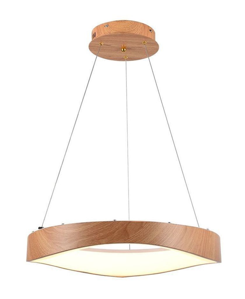 V-TAC Designer-Deckenleuchte - IP20 - Holz + Weiß - 25W- 2800 Lumen - 3000K