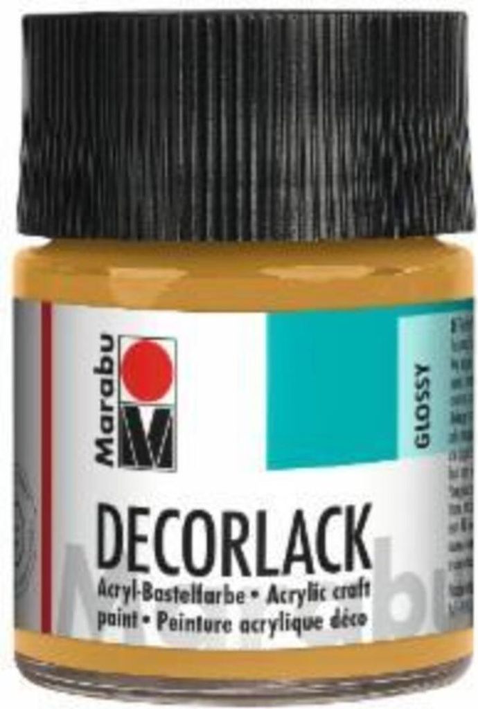Marabu Acryllack "Decorlack" metallic gold 50 ml im Glas Produktbild 