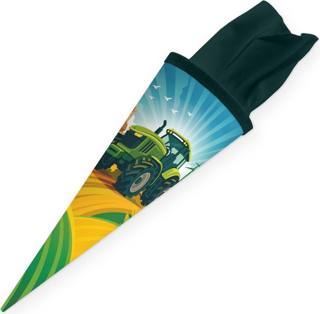 itenga Geschwister Schultüte 35cm Motiv Traktor TURBO Produktbild 