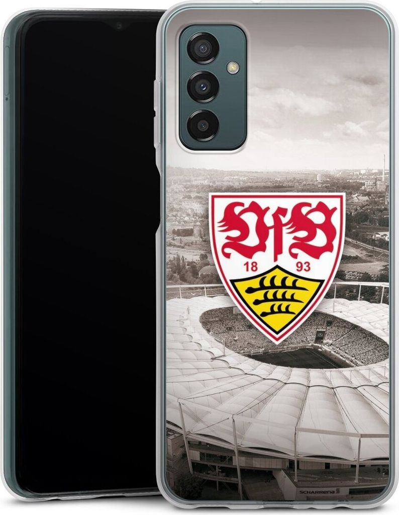 DeinDesign Handyhülle für Samsung Galaxy M13 4G Silikon Hülle Case Smartphone Schutzhülle Offizielles Lizenzprodukt Stadion VfB Stuttgart