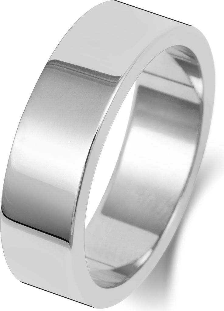 Platin 950 6mm Flach Form Herren/Damen - Produktbild 