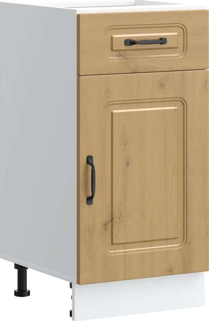 vidaXL Base per cucina Kalmar Artisan in legno di rovere Immagine del prodotto 