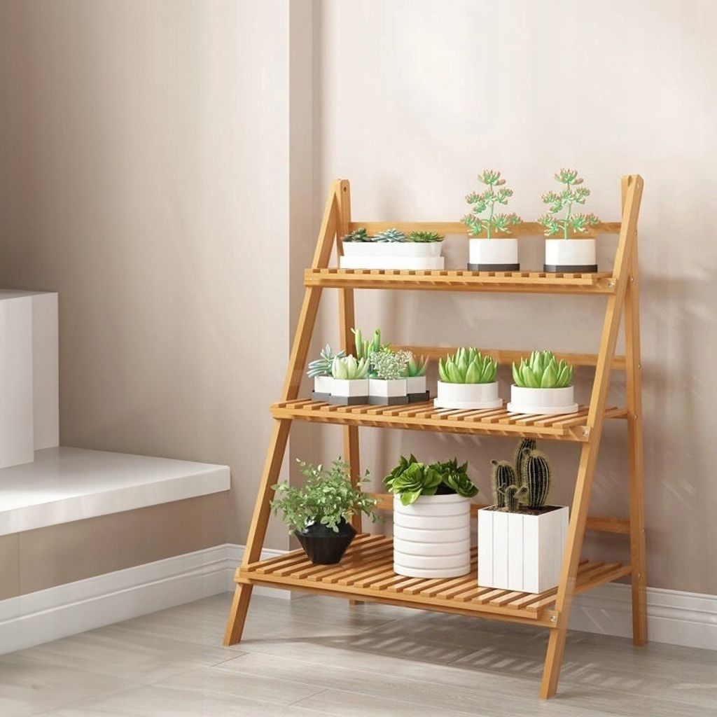 Bambusständer, Blumenständer, Blumenleiter, Blumenbeet Produktbild 7