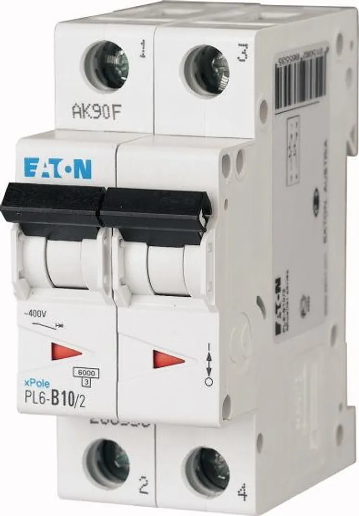 Disjoncteur Magnétothermique 10A 2 Pôles PL6-C10/2 6kA Courbe C
