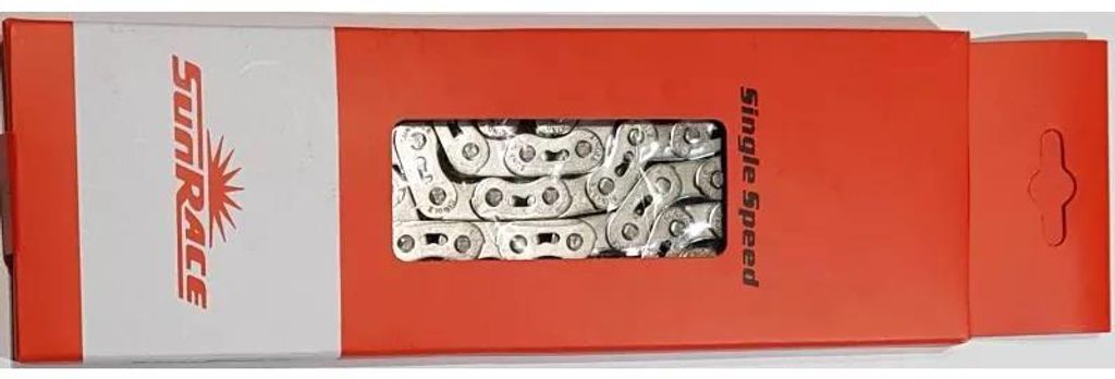 Kette SUNRACE CNX46 Fixed-BMX 102 Glieder 1/2x1/8" silber Produktbild 