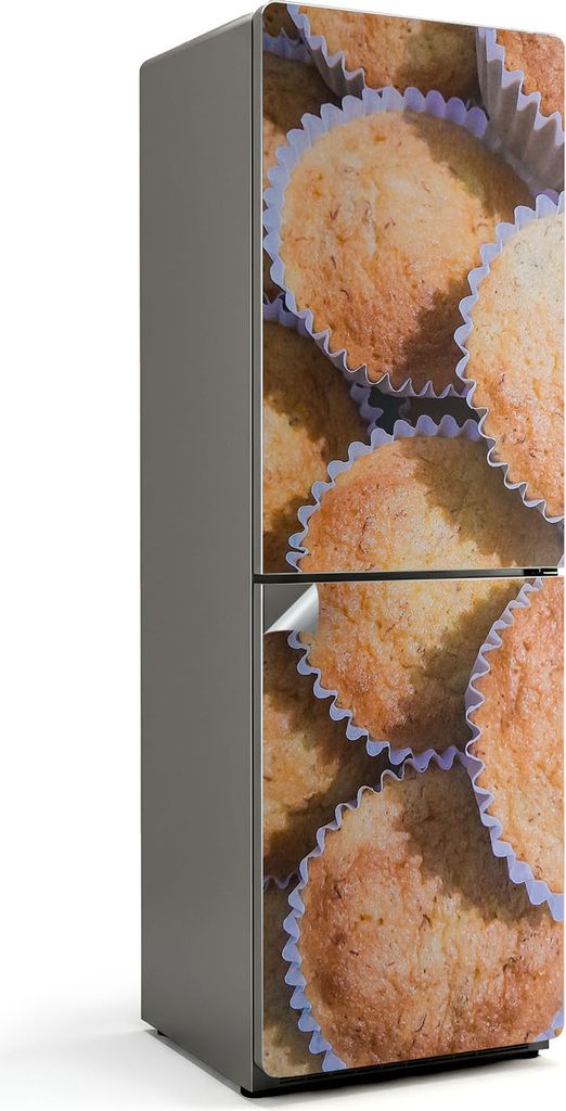 Transparente Blätter und Blüten – Kühlschrank Aufkleber – Klebefolie Kühlschrank – Kühlschrank Nachbildung – Kühlschrankfolie selbstk...