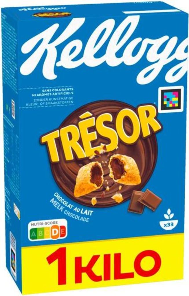 Kellogg's Tresor Milk Choco Knusprige Getreidekissen Produktbild 