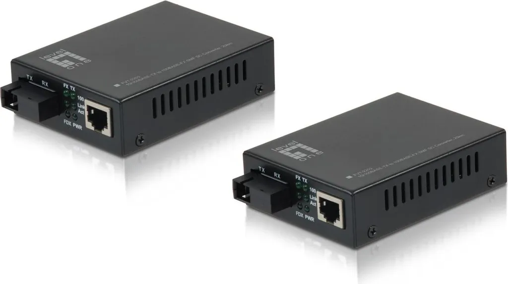 Convertisseur de média Ethernet vers Fibre SC Monomode 100Mb LevelOne