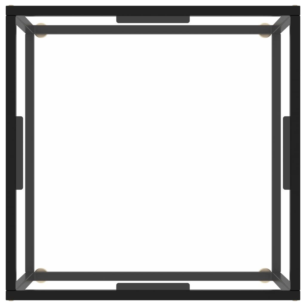 Cloris DesignMöbel Couchtische - Schwarz Couchtisch Schwarz mit Hartglas 60x60x35cm Schlichtes6132419
