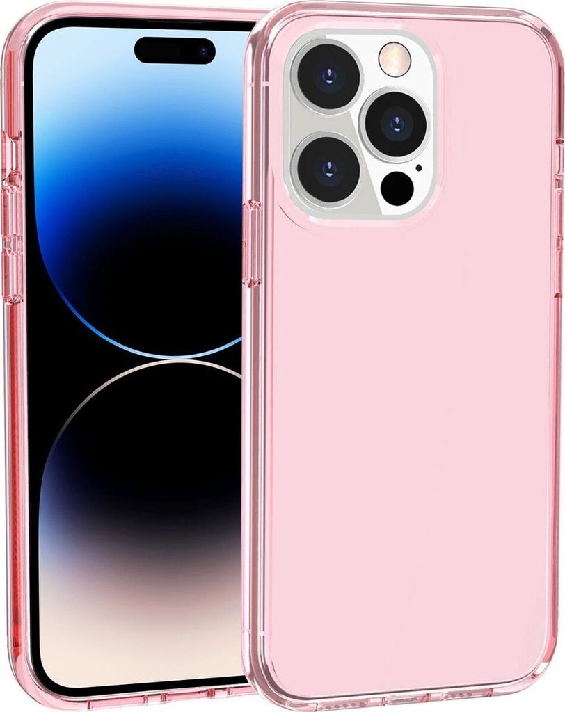 Mobigear Crystal iPhone 14 Pro Hülle Hardcase Backcover - Pink