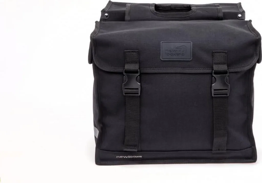Sacoche double 46L New Looxs 030.330 de Luxe noire à haute résistance