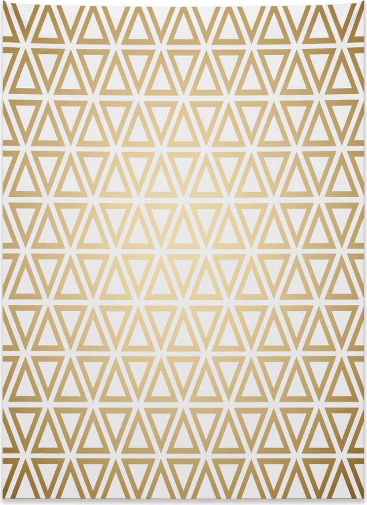 Abakuhaus Geometrisch Wandteppich, Wiederholen dreieckig aus Weiches Mikrofaser Stoff Kein Verblassen Klare Farben Waschbar, 110 x 150 cm, Blasses ...