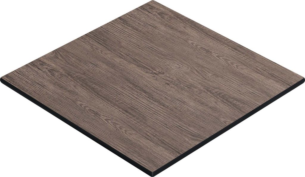 COMPACT | Gastro HPL Tischplatte | B:T 60 x 60 cm | Light Wenge | Quadratisch | Gastro HPL Tischplatte