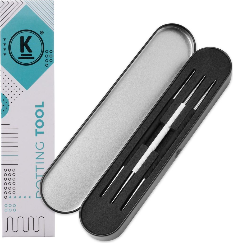 K-Pro Nagel Dotting Tool Pen - Punktierstift für Nail Art, Mandala - Set 3 Stück