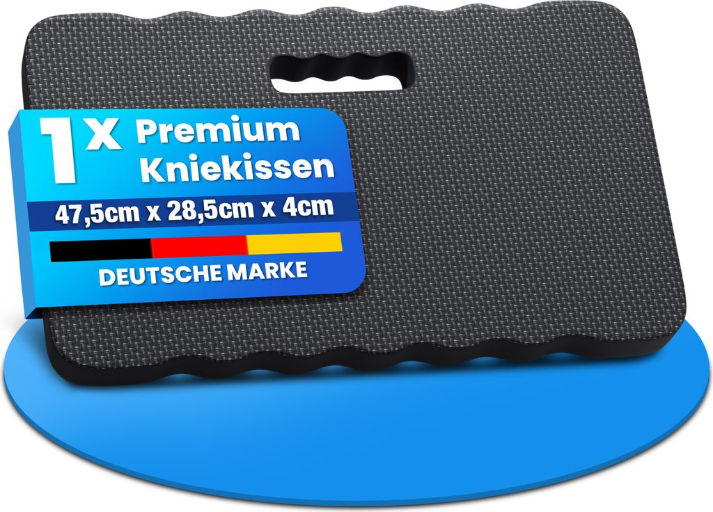 NTG Kniekissen 40 mm – Extra Dicke Knieunterlage aus Hochdichtem Schaumstoff Knieschoner für Garten, Werkstatt & Haus Ergonomisches Kniepolster,...