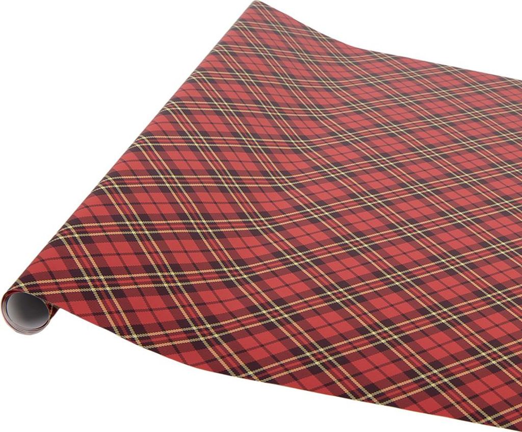 Clayre & Eef Geschenkpapier 3 Rollen 50x75 cm Rot Papier