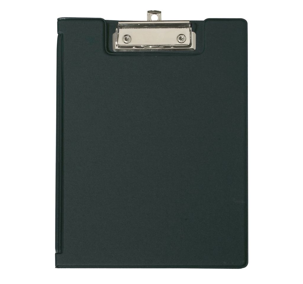 MAUL Schreibmappe A5 Hochformat Karton Folie schwarz Produktbild 