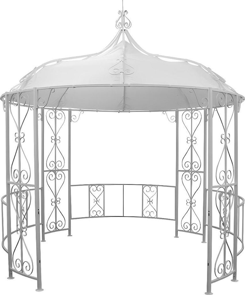 Altana ogrodowa - Metal - 300 x 290 cm - Biały - TILCARA Zdjęcie produktu 