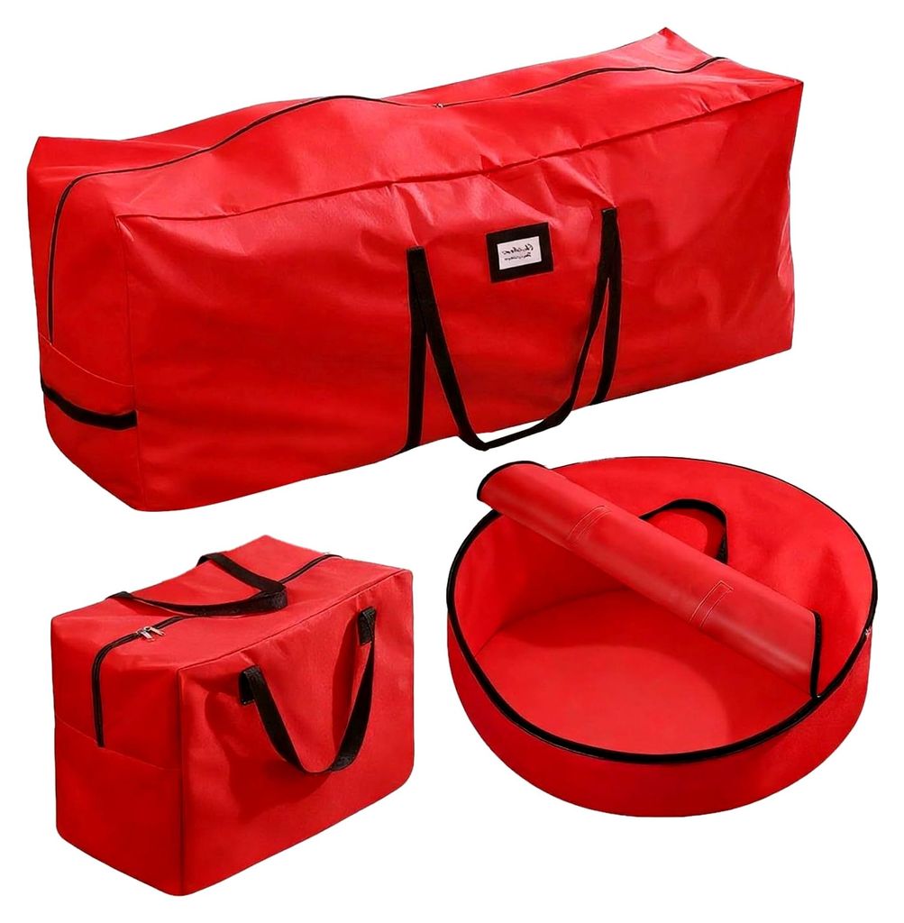 Aufbewahrungstasche für Weihnachtsbaum und Dekoration, Staubschutztasche mit Reißverschluss für künstliche Bäume, geeignet für Haus und Büro