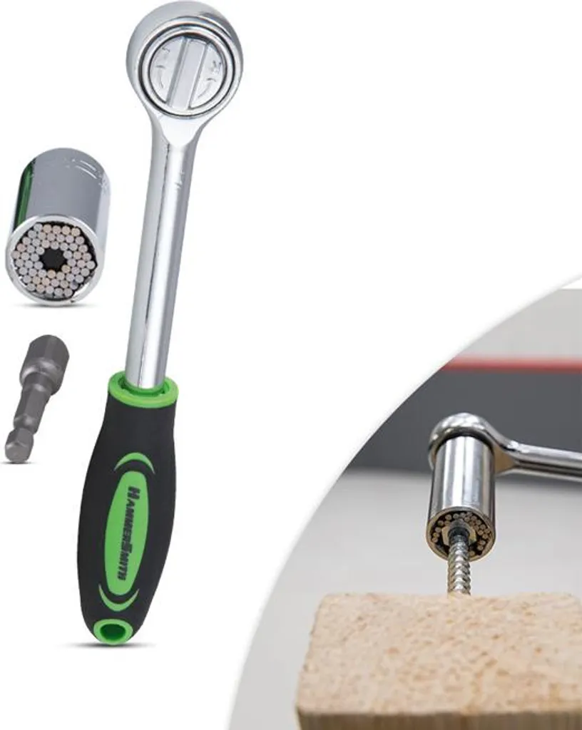 Douille universelle adaptable Hammersmith PowerGrip pour vis et écrous
