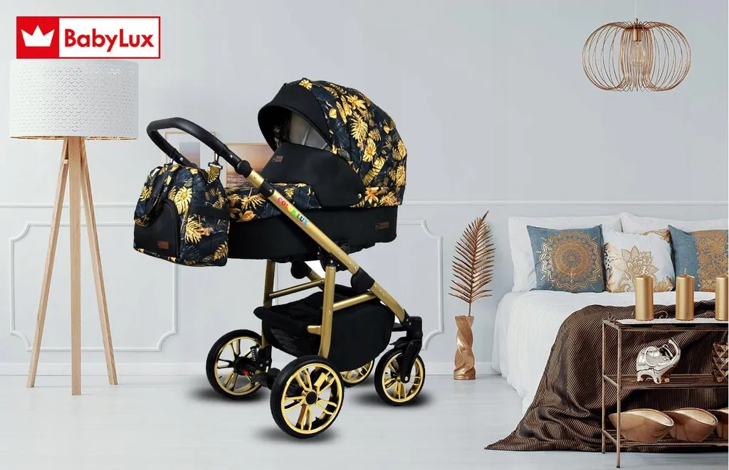 Poussette 3 en 1 Confortable et Légère Pack Trio Gold Jungle Complet
