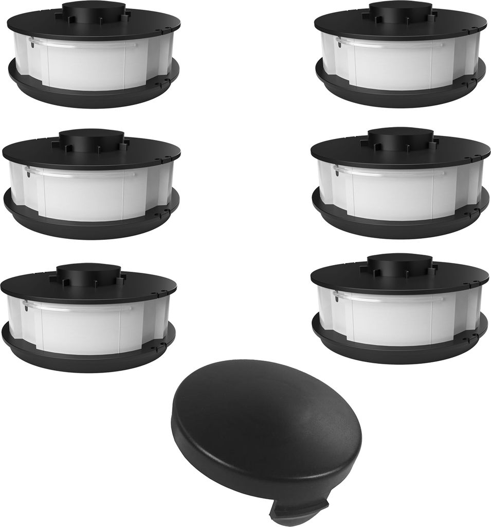 6 Spulen +1 Haube passend für Gardenline Elektro Produktbild 