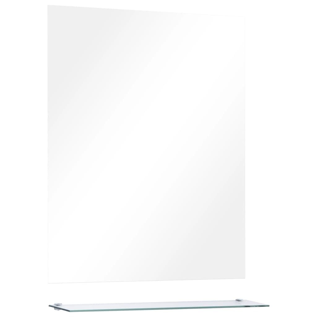 The Living Store Wandspiegel mit Regal 50×60 cm Hartglas