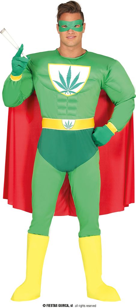 Super héros personnage d'aventure Rastafarian Marihuana Image du produit 