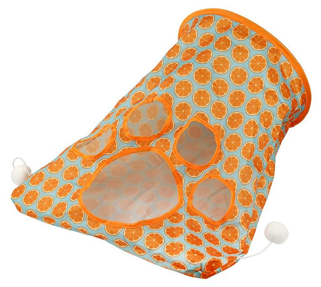 Katzentunnel und Wuerfel-Kombination fuer Hauskatzen mit Spielball, zusammenklappbarem interaktivem Katzenzelt mit Guckloch und Wuerfeln fuer mehr ...