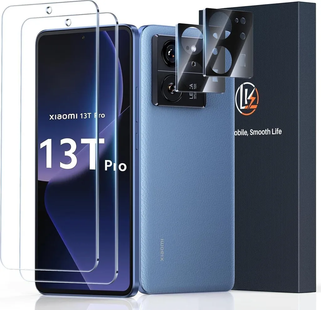 Film de Protection Écran Xiaomi 13T Pro en Verre Blindé - Lot Complet 4 en 1