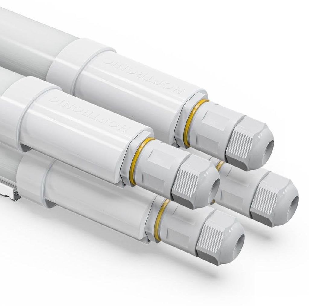 hoftronic LED-Feuchtraumleuchte R-Serie Pro 18W 2520 lm 6500K IP65 60 cm 4er-Set