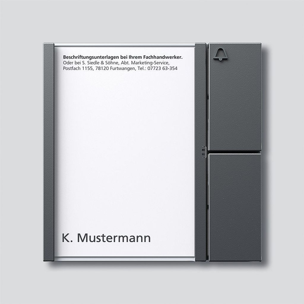 SIEDLE Klingelmodul Bus 1RT dgr 99x99x27mm BTM650-01DG