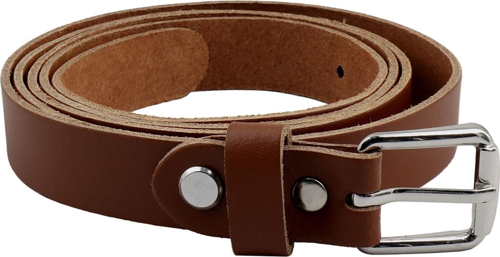 Gürtel aus Leder 2x85cm Ledergürtel mit Schnalle braun