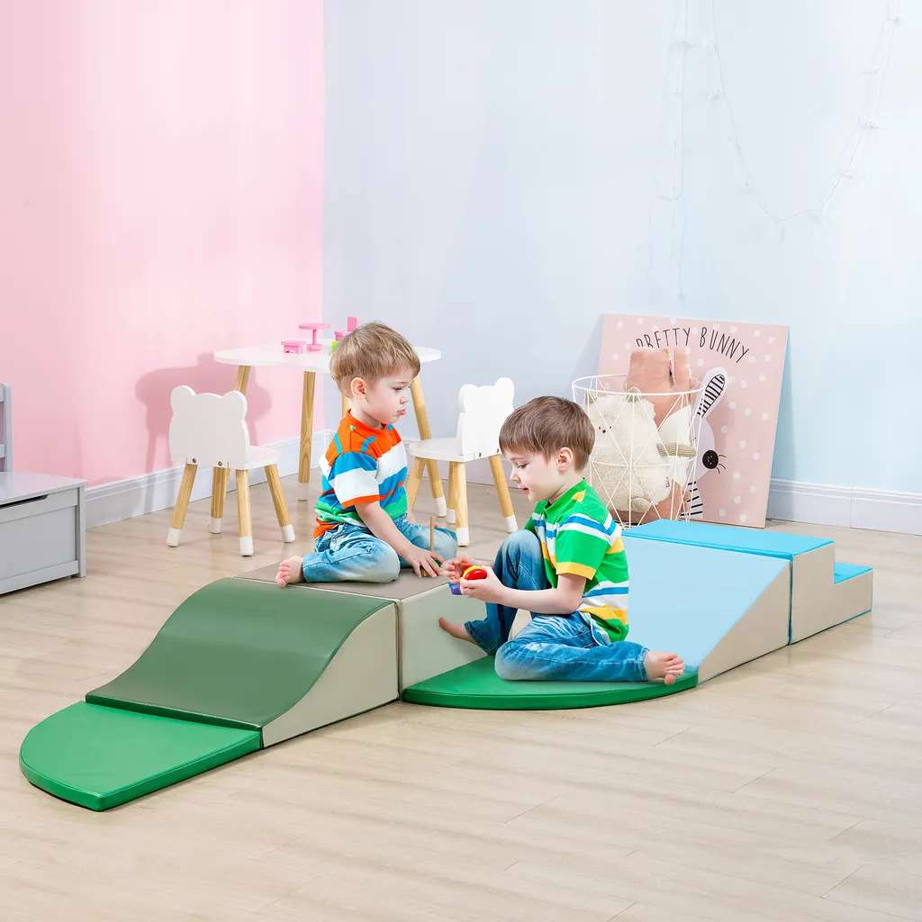Blocs mousse construction bébé 6 pièces avec housse synthétique - 2