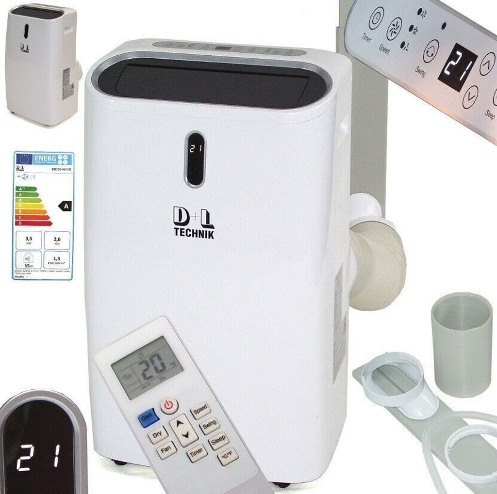 Mobile Klimaanlage 5in1 Klimagerät 12000 BTU 3,5kW Klima Ventilator 56187