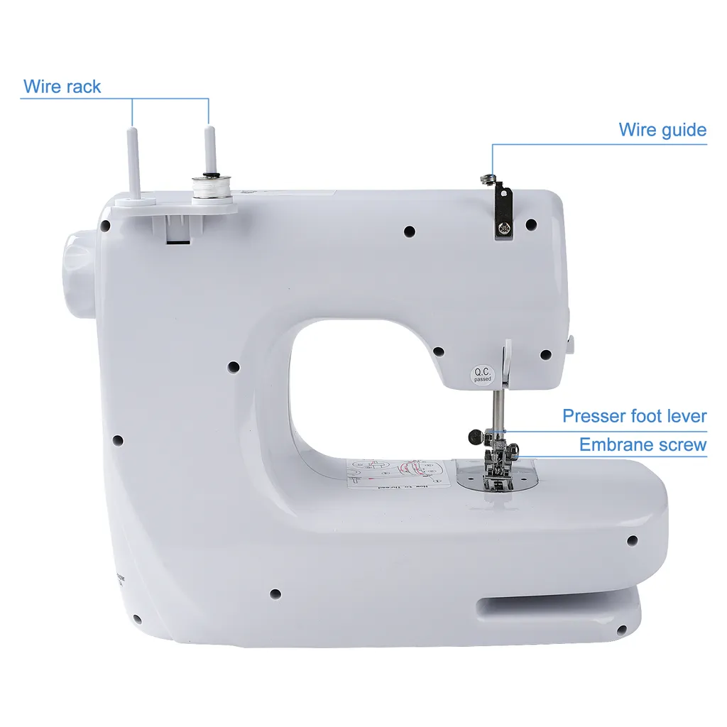 Machine à coudre portative 608A multi-points avec kit complet et prise UE - 4