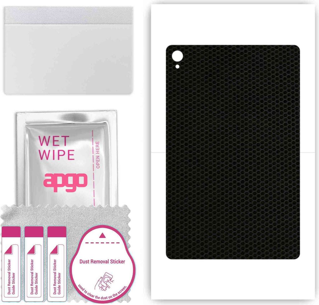 apgo Rückseite Schutzfolie, Skin, kompatibel mit Lenovo Pad TB-J606F, Hinten Displayschutzfolie aus Vinylfolie, kratzfest, einfache Montage - Matrix