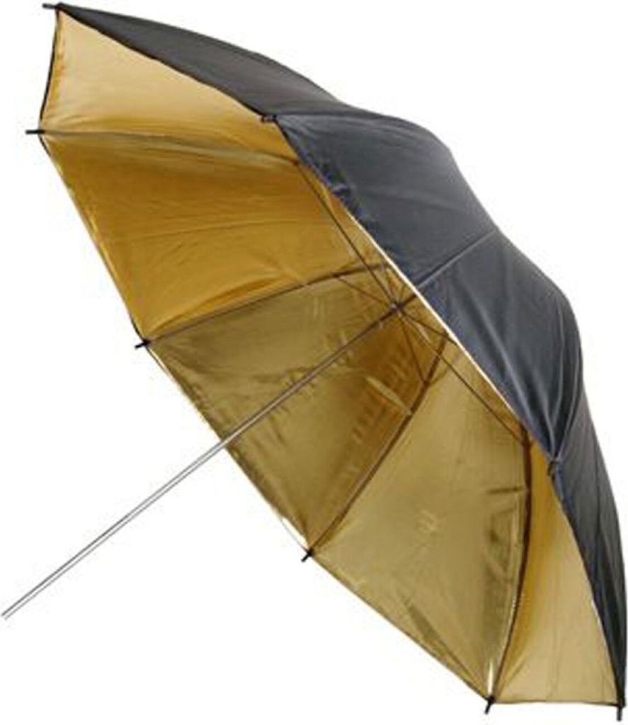 Studio-Reflexschirm 101cm 40" innen gold aussen schwarz
