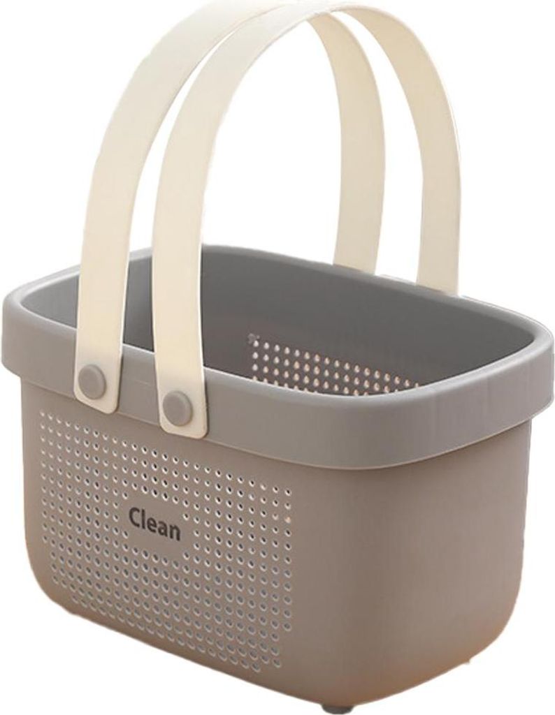 Tragbarer Duschkorb, Aufbewahrungskorb aus Kunststoff, mit Griff, Bad-Organizer