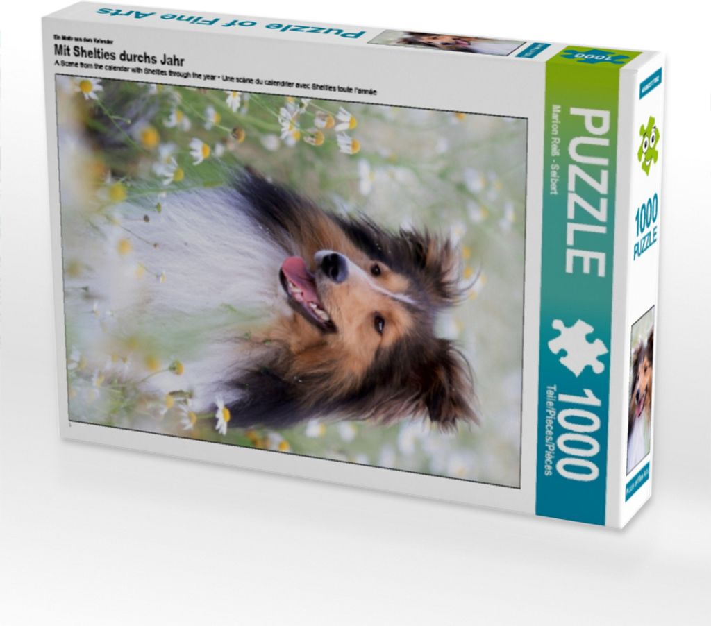 Calvendo Ein Motiv aus dem Kalender Mit Shelties durchs Jahr 1000 Teile Puzzle hoch 480x640mm, Reiß - Seibert Marion; 7356135