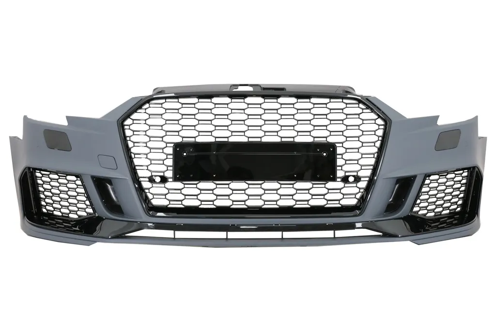 Pare-chocs Look RS3 Noir Laqué pour Audi A3 8V Facelift 2016-2019
