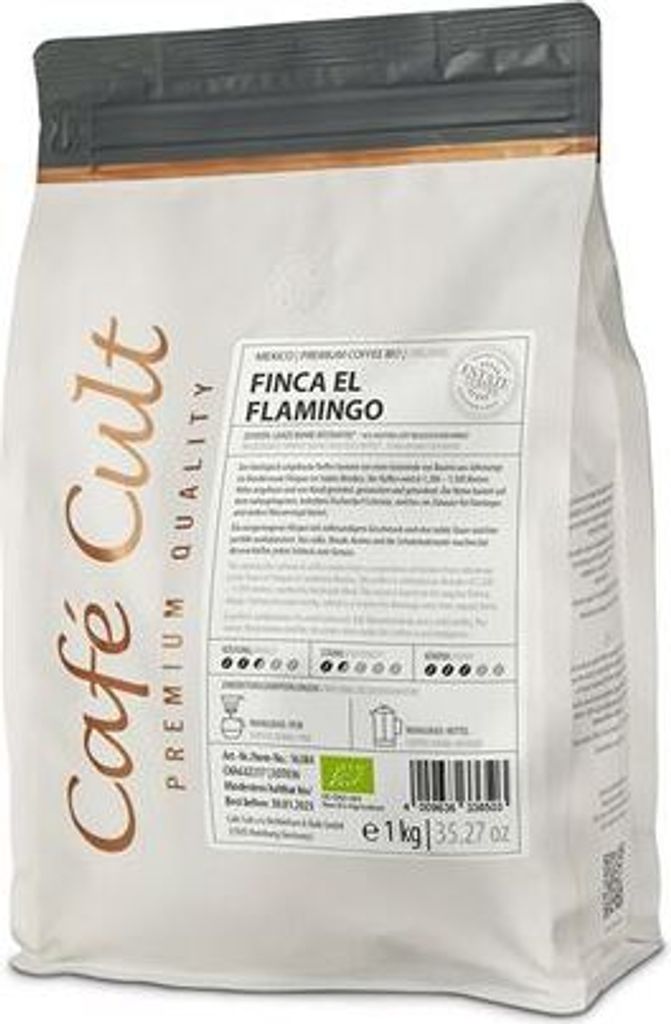 - Mexico Finca El Flamingo k.b.A. in 1 kg Tüte, ganze Bohne Produktbild 