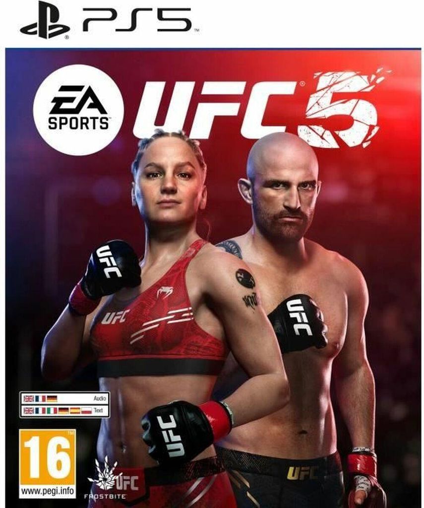 The cover art for the video game EA Sports UFC 5 on PlayStation 5.