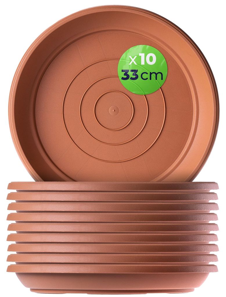 KADAX Sottovaso rotondo 33 cm, 10 pezzi, sottovaso in Immagine del prodotto 