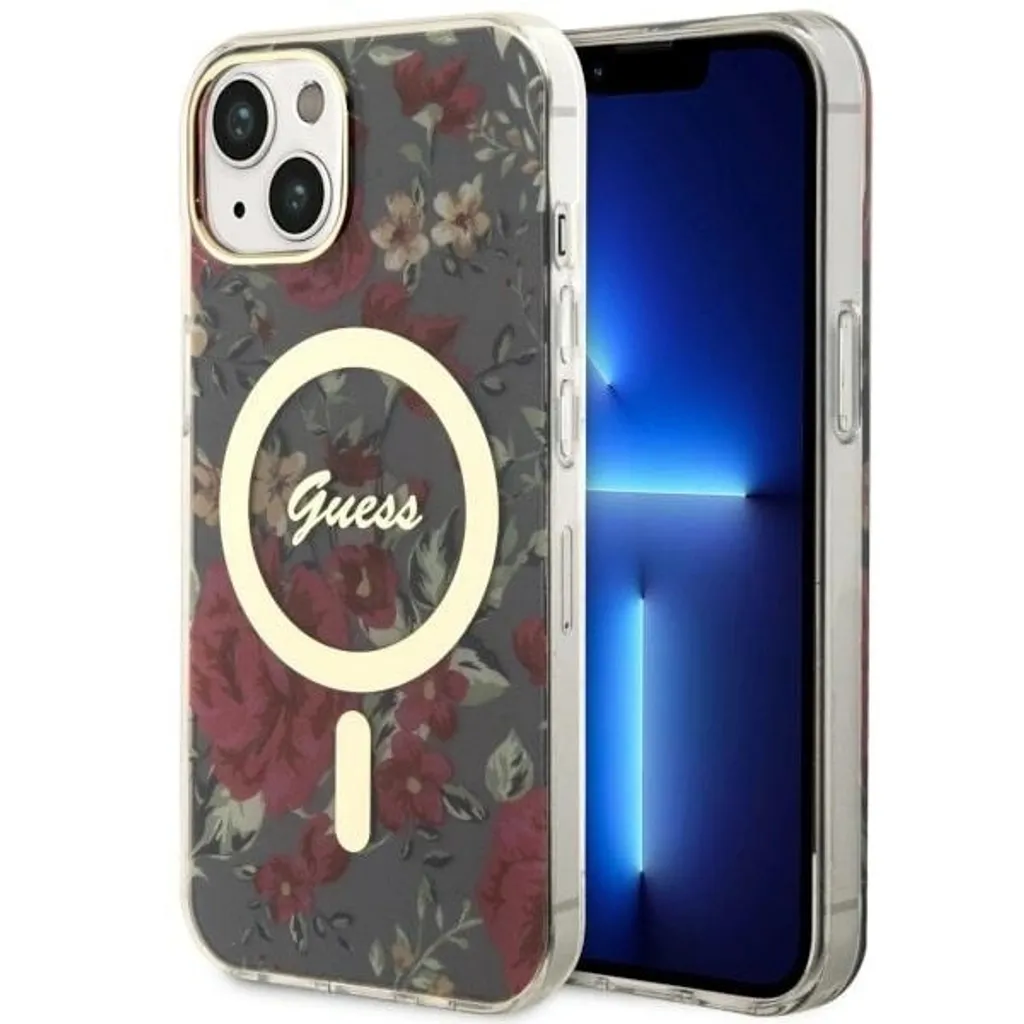 Custodia Rigida Guess iPhone 14 15 Plus MagSafe GUHMP14MHCFWSA