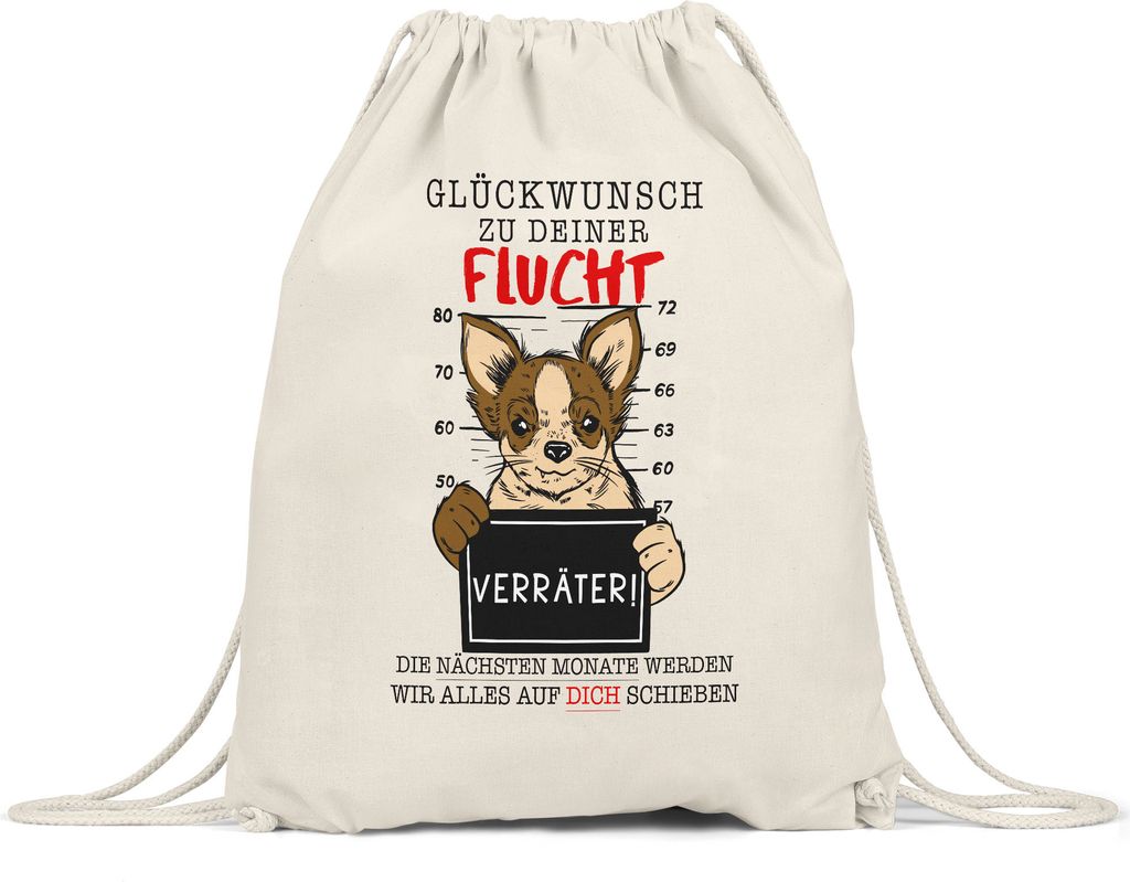 Glückwunsch Zu Deiner Flucht Verräter Turnbeutel Gymsack Job Chef Team Kündigung Kollegen Arbeit Mitarbeiter Kündigung