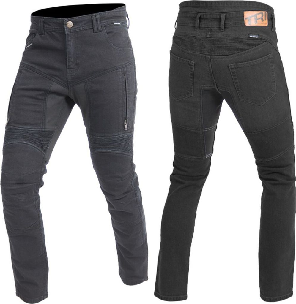 Trilobite Parado Black Skinny Motorrad Jeans, schwarz, 44/32