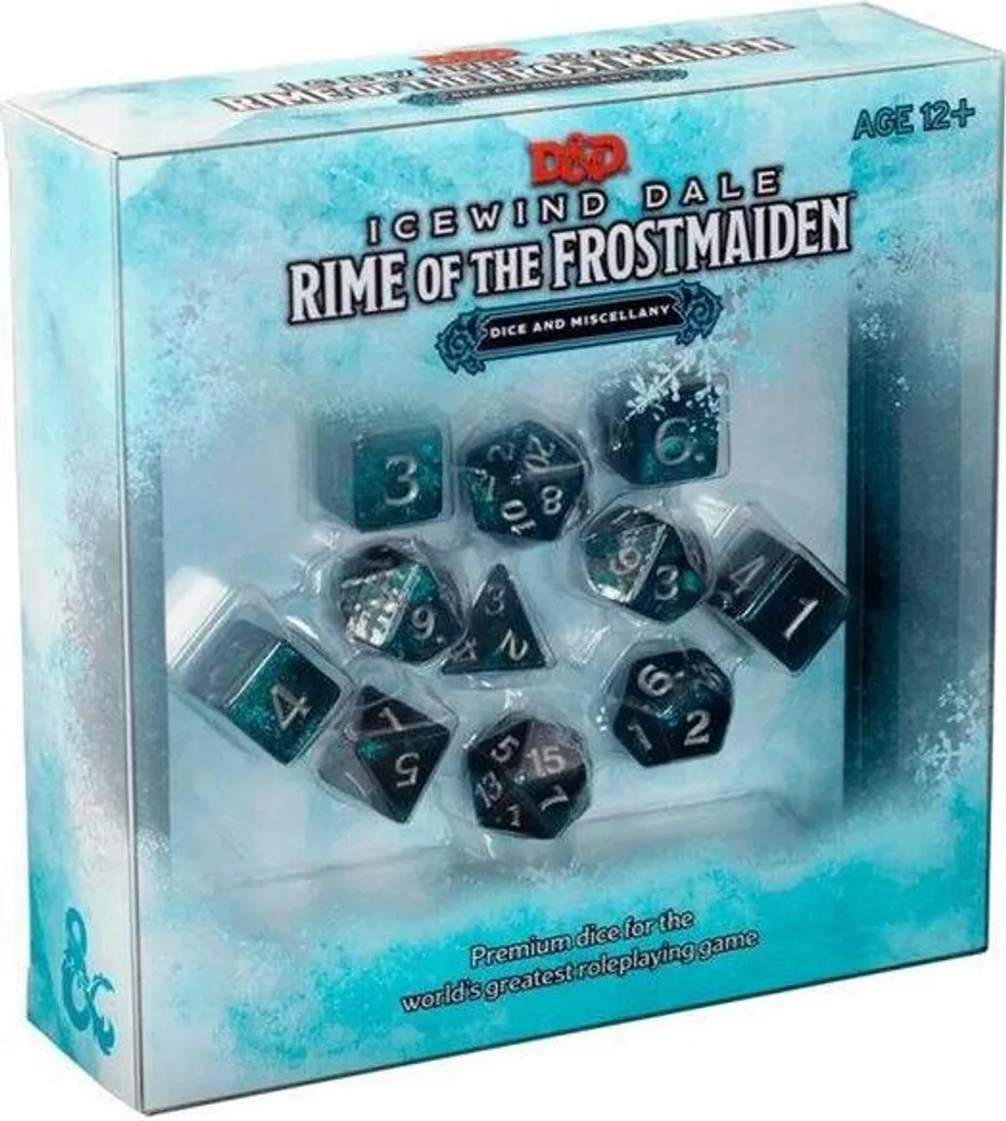 Set de Dés RPG Icewind Dale pour Dungeons & Dragons Rime of the Frostmaiden